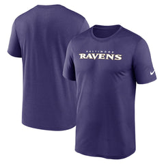 Baltimore Ravens Primetime Legend Wordmark Performance T-Shirt | NFL Hot