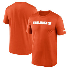 Chicago Bears Primetime Legend Wordmark Performance T-Shirt | NFL Hot