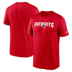 New England Patriots Primetime Legend Wordmark Performance T-Shirt | NFL Hot