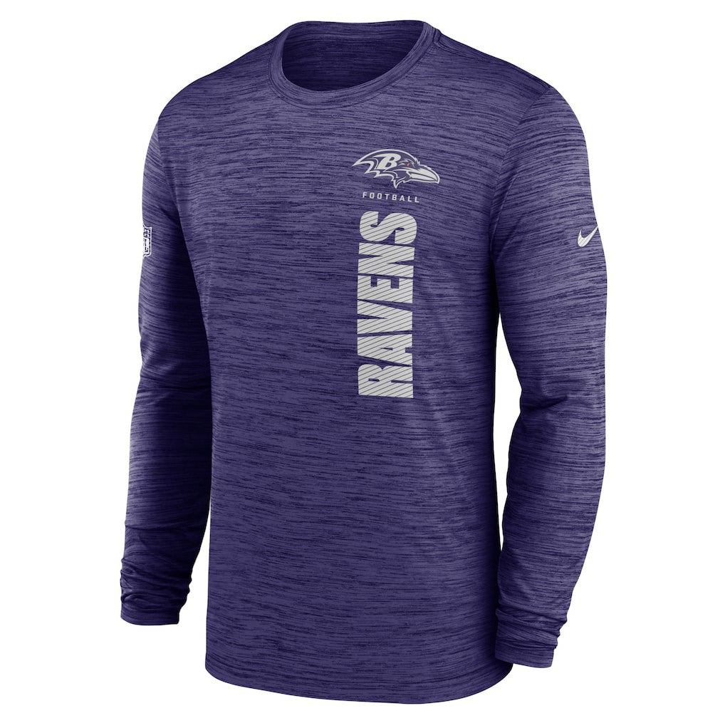 Baltimore Ravens Sideline Velocity Dri-FIT Long Sleeve T-Shirt | NFL Sale