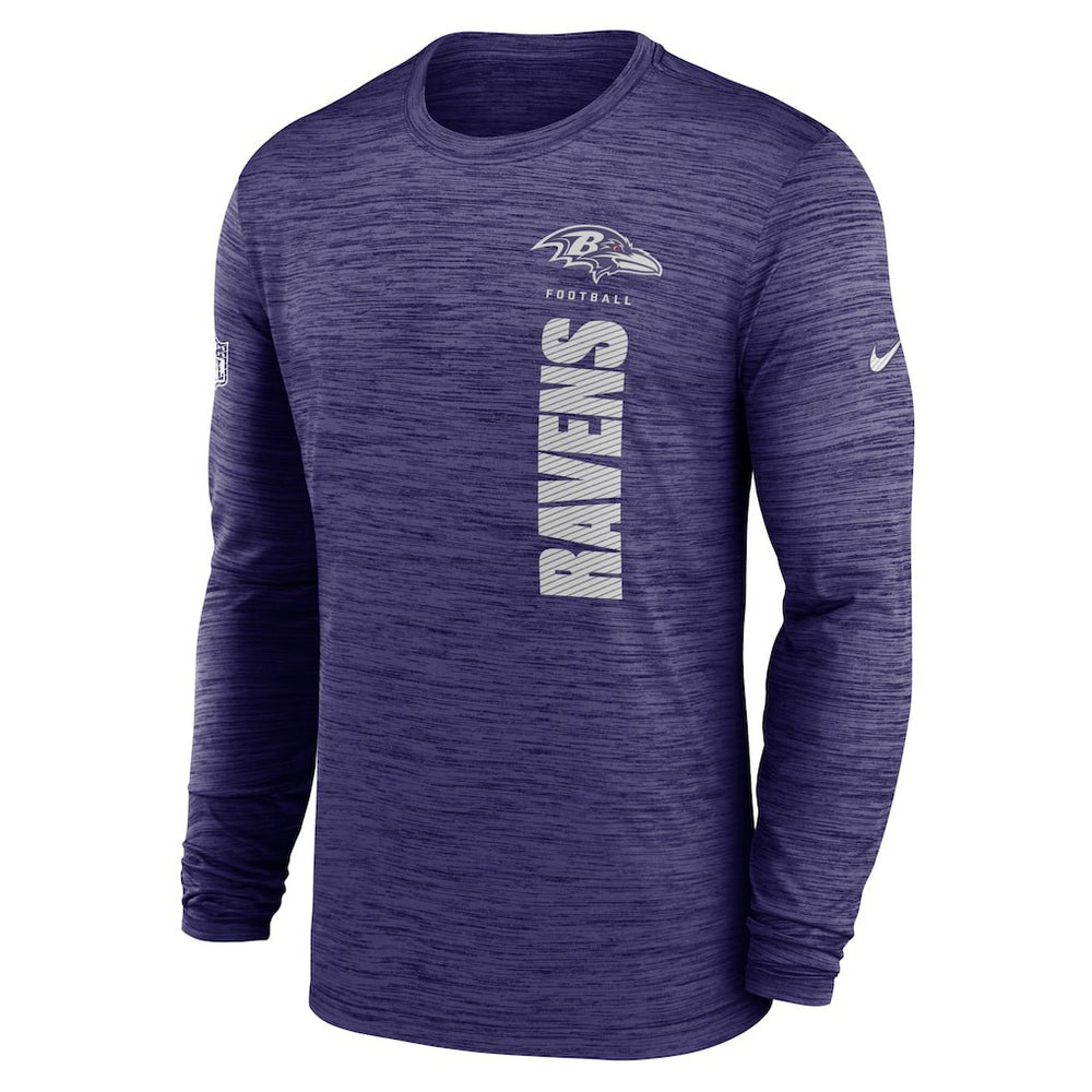 Baltimore Ravens Sideline Velocity Dri-FIT Long Sleeve T-Shirt | NFL Sale