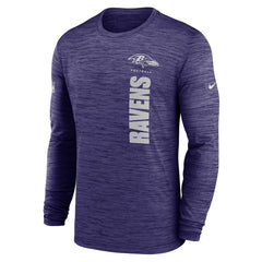 Baltimore Ravens Sideline Velocity Dri-FIT Long Sleeve T-Shirt | NFL Sale