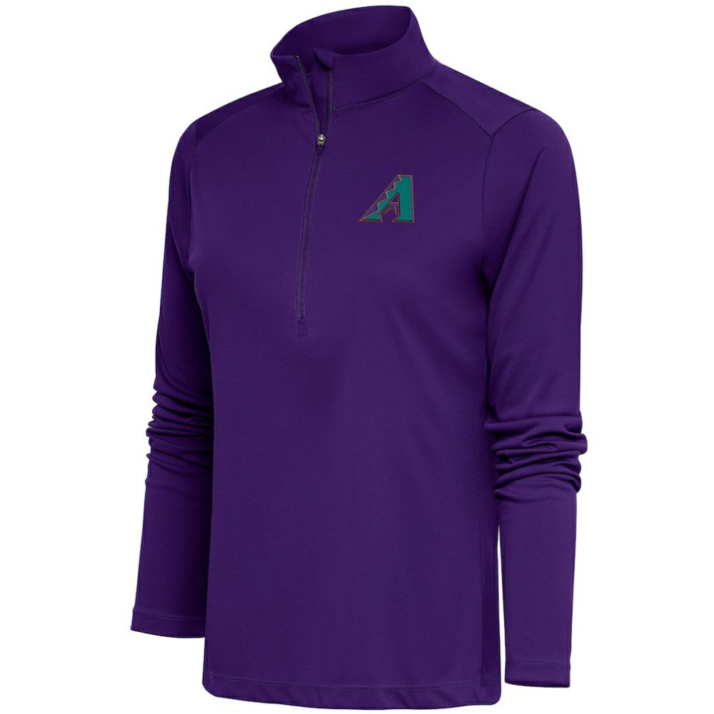 Arizona Diamondbacks Antigua Women's Cooperstown Tribute Half-Zip Pullover Top - MLB Pullover