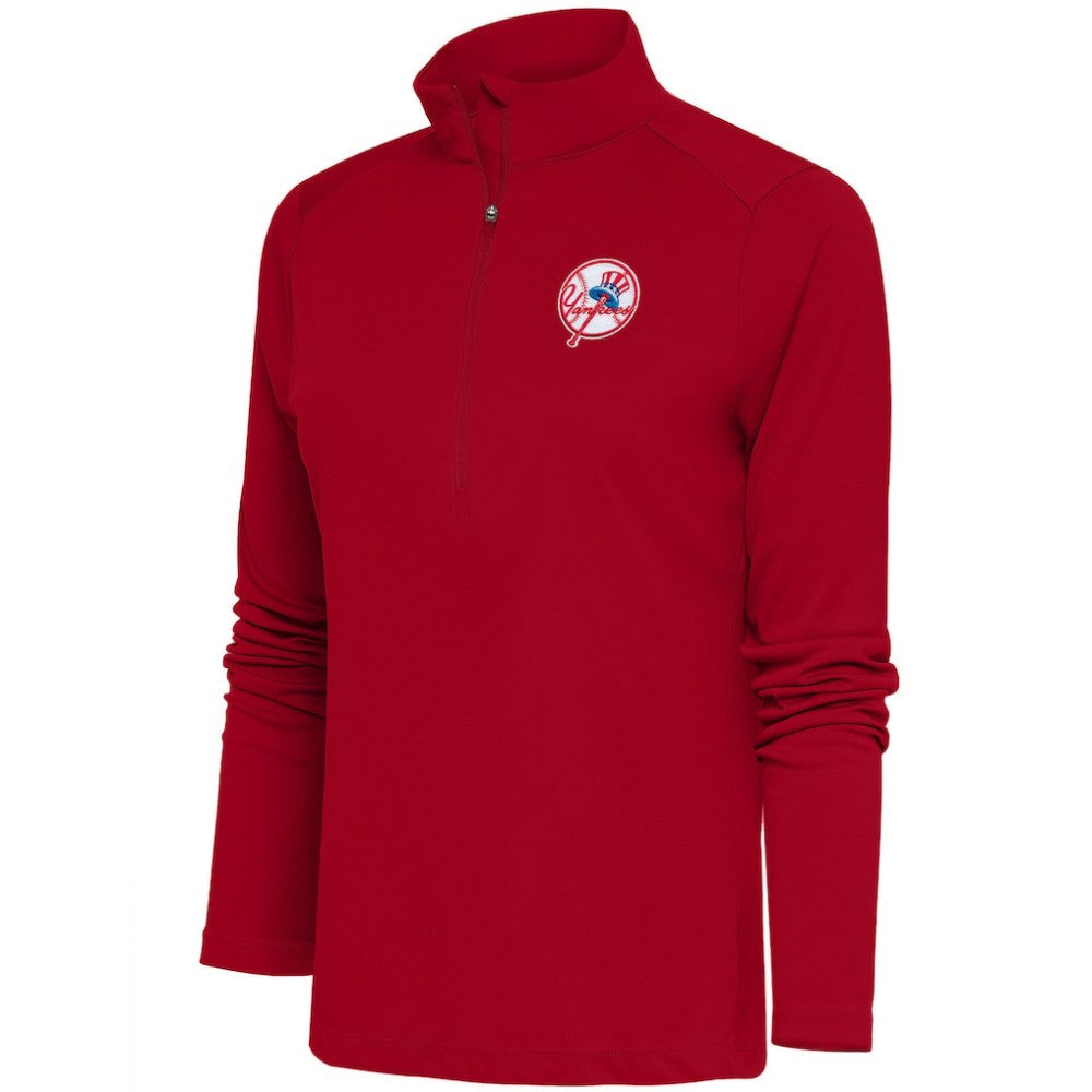 New York Yankees Antigua Women's Cooperstown Tribute Half-Zip Pullover Top - MLB Pullover