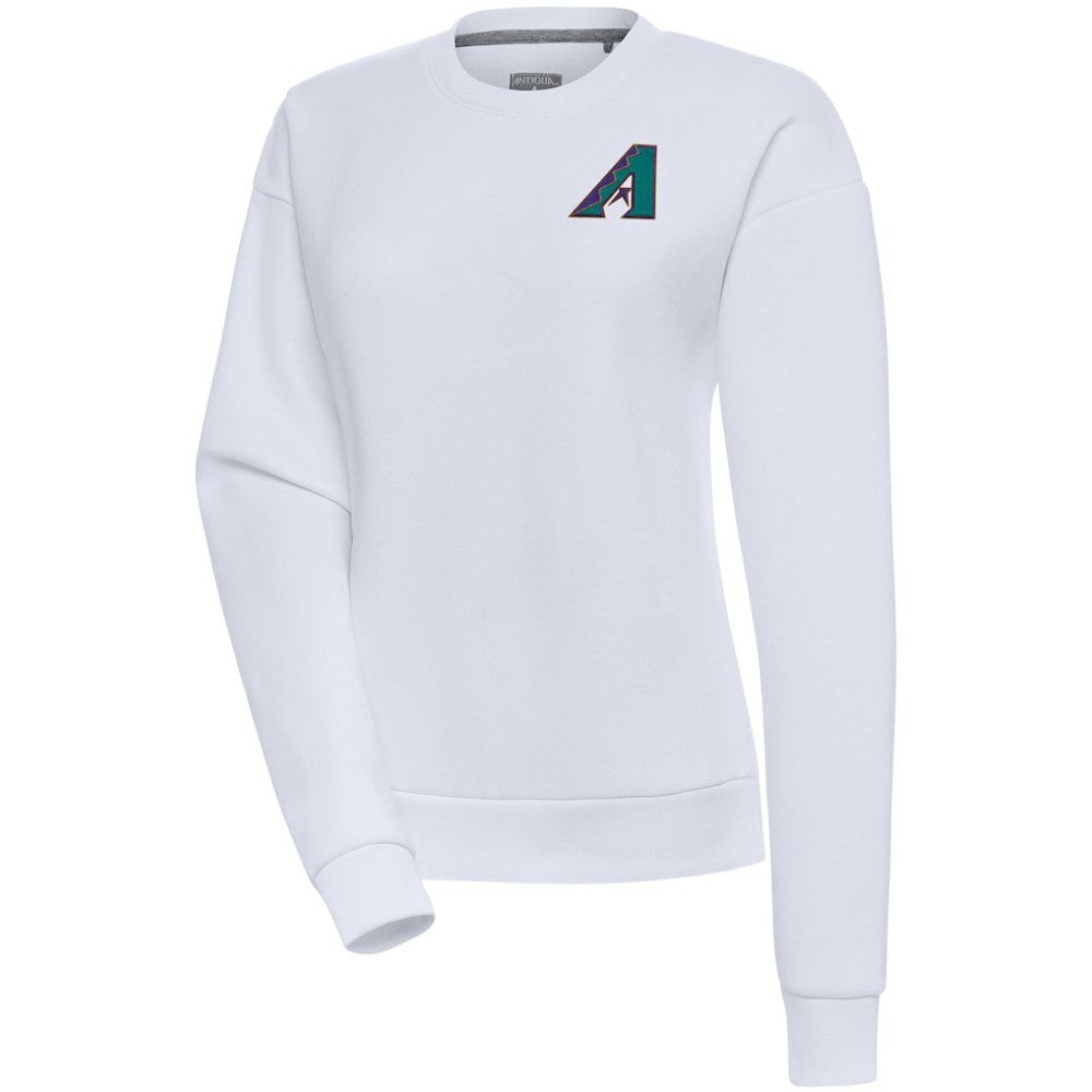 Arizona Diamondbacks Antigua Women's Cooperstown Victory Crewneck Pullover Sweatshirt - MLB Pullover