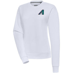 Arizona Diamondbacks Antigua Women's Cooperstown Victory Crewneck Pullover Sweatshirt - MLB Pullover
