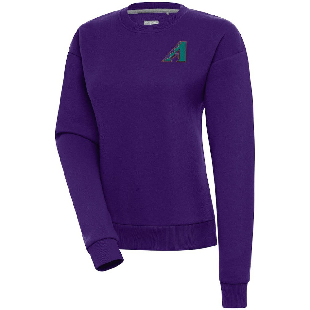 Arizona Diamondbacks Antigua Women's Cooperstown Victory Crewneck Pullover Sweatshirt - MLB Pullover