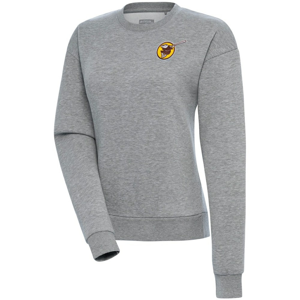 San Diego Padres Antigua Women's Cooperstown Victory Crewneck Pullover Sweatshirt - MLB Pullover