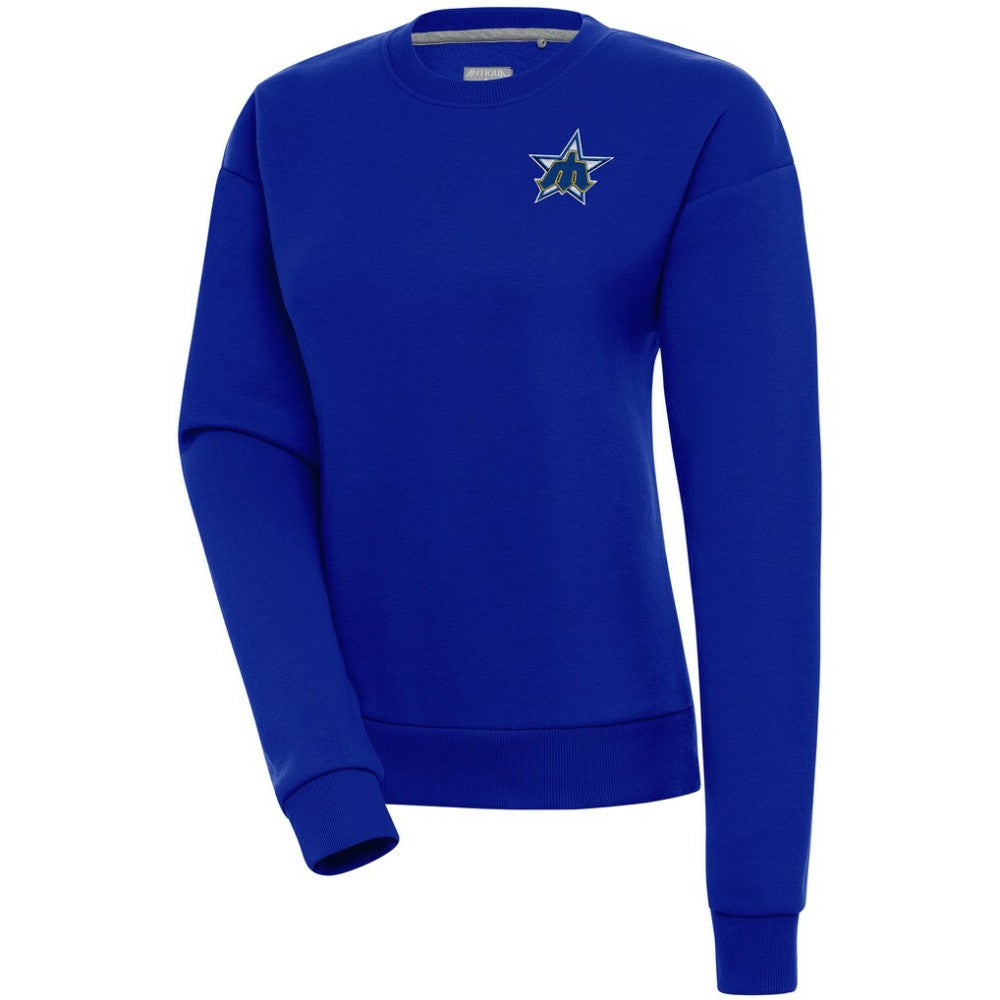 Seattle Mariners Antigua Women's Cooperstown Victory Crewneck Pullover Sweatshirt - MLB Pullover