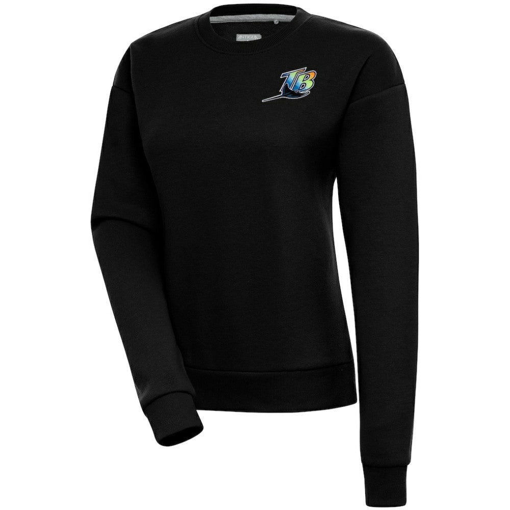 Tampa Bay Rays Antigua Women's Cooperstown Victory Crewneck Pullover Sweatshirt - MLB Pullover