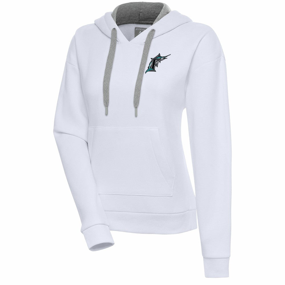 Florida Marlins Antigua Women's Cooperstown Victory Pullover Hoodie - MLB Hoodies
