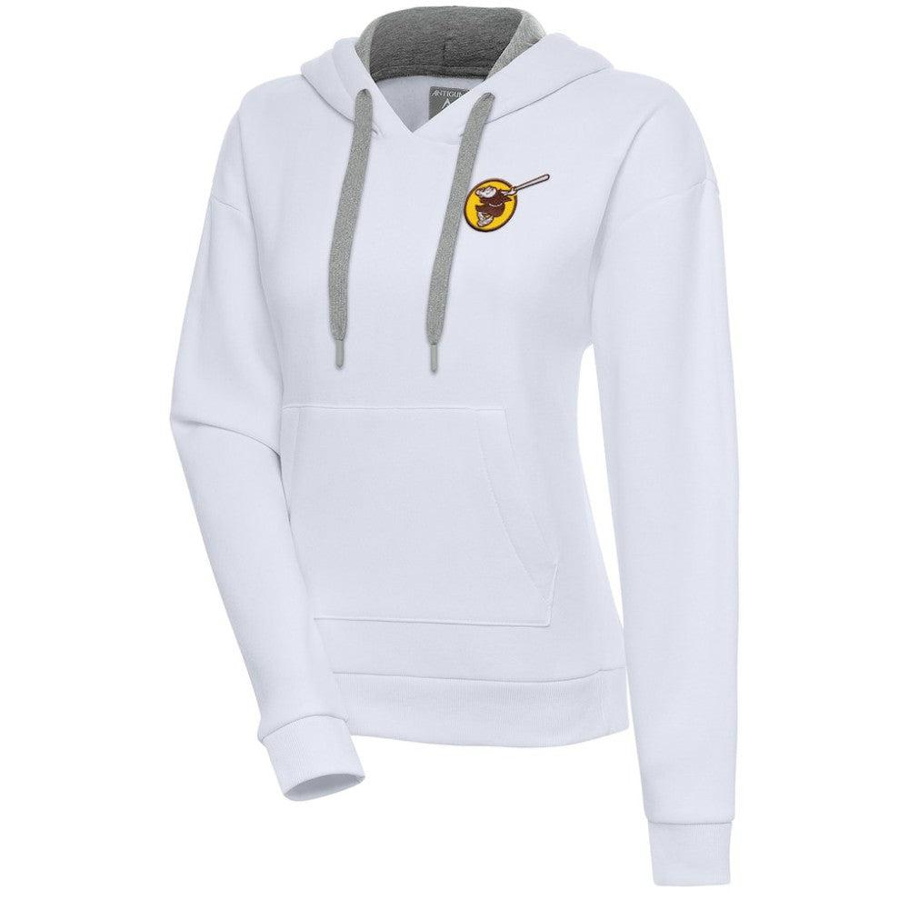 San Diego Padres Antigua Women's Cooperstown Victory Pullover Hoodie - MLB Hoodies