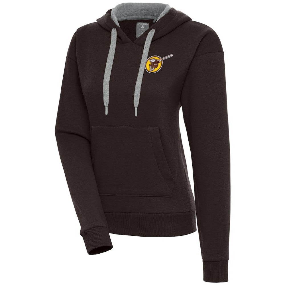 San Diego Padres Antigua Women's Cooperstown Victory Pullover Hoodie - MLB Hoodies