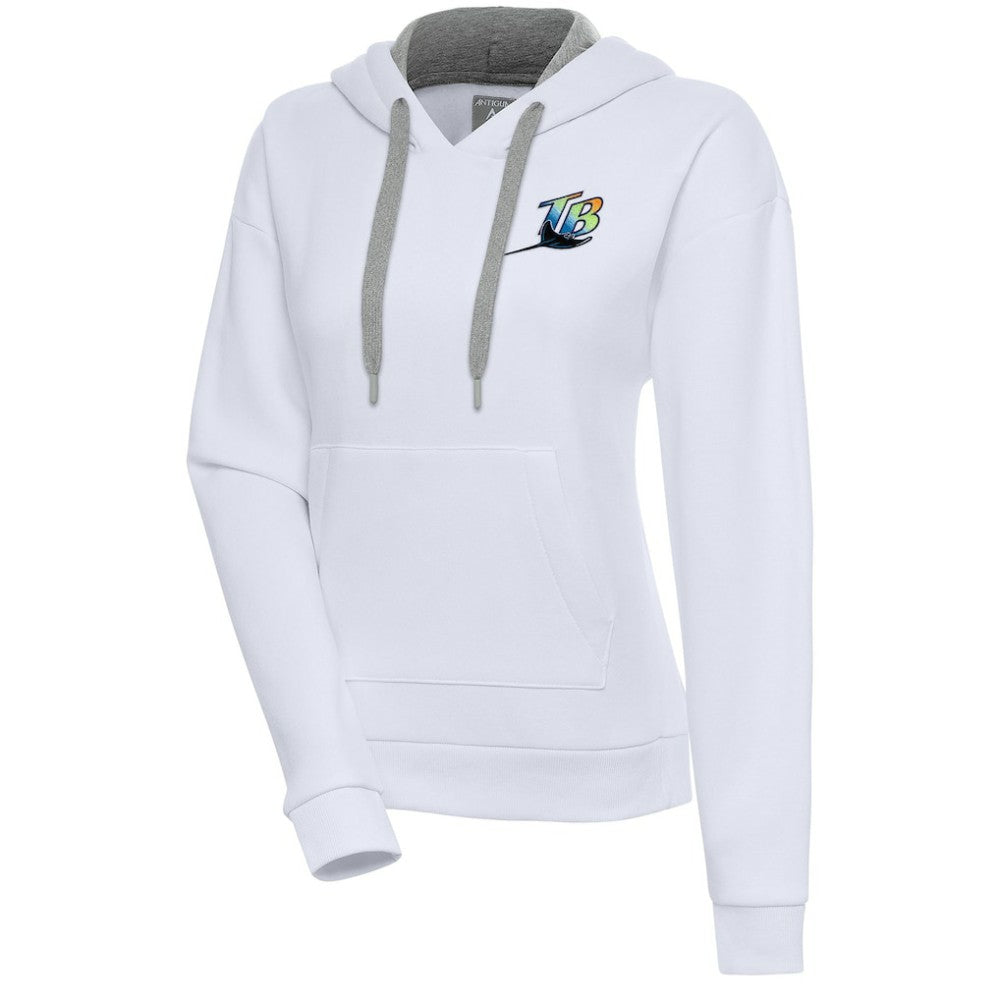 Tampa Bay Rays Antigua Women's Cooperstown Victory Pullover Hoodie - MLB Hoodies