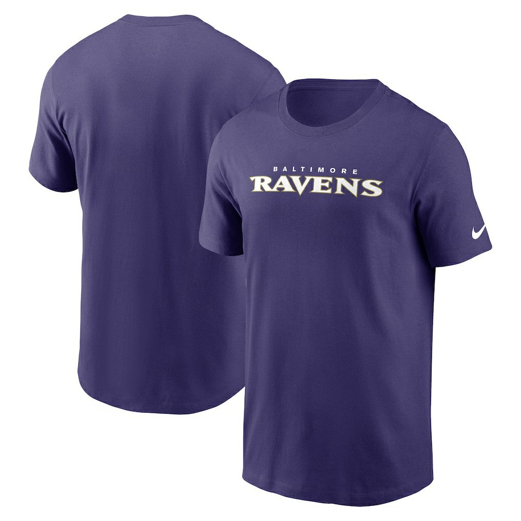 Baltimore Ravens Primetime Wordmark Essential T-Shirt | NFL On sale