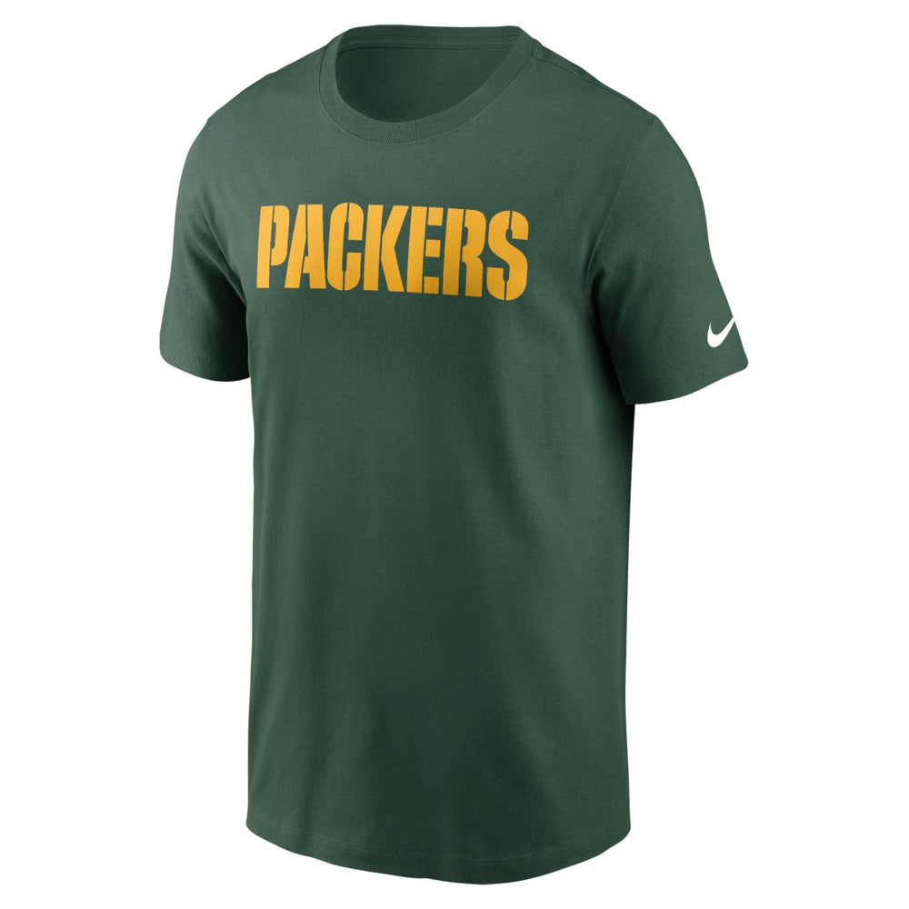 Green Bay Packers Primetime Wordmark Essential T-Shirt | NFL Outlet
