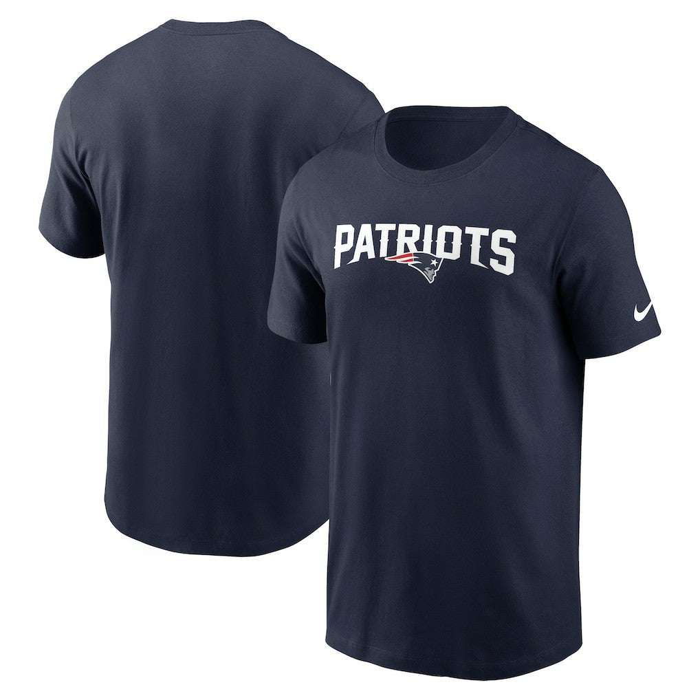 New England Patriots Primetime Wordmark Essential T-Shirt | NFL Sale