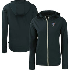 Philadelphia Phillies Cutter & Buck Women's Daybreak Eco Recycled Full-Zip Hoodie - MLB Hoodies