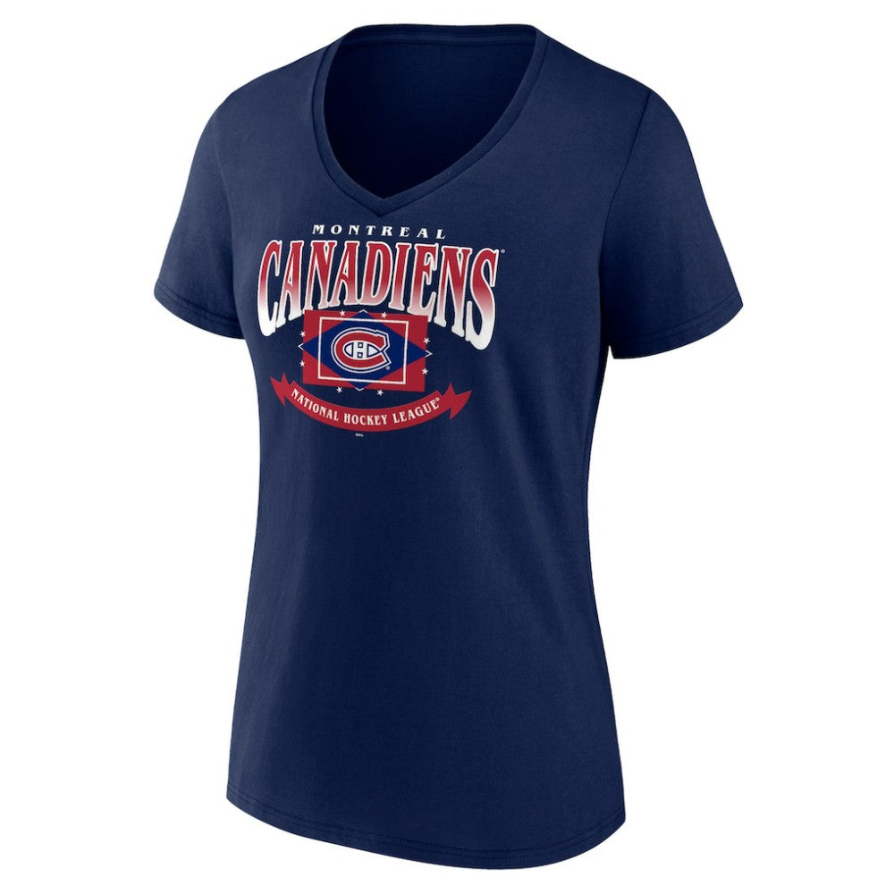 Montreal Canadiens Women's Slapshot V-Neck T-Shirt -  NHL T-shirts