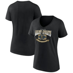 Vegas Golden Knights Women's Slapshot V-Neck T-Shirt -  NHL T-shirts