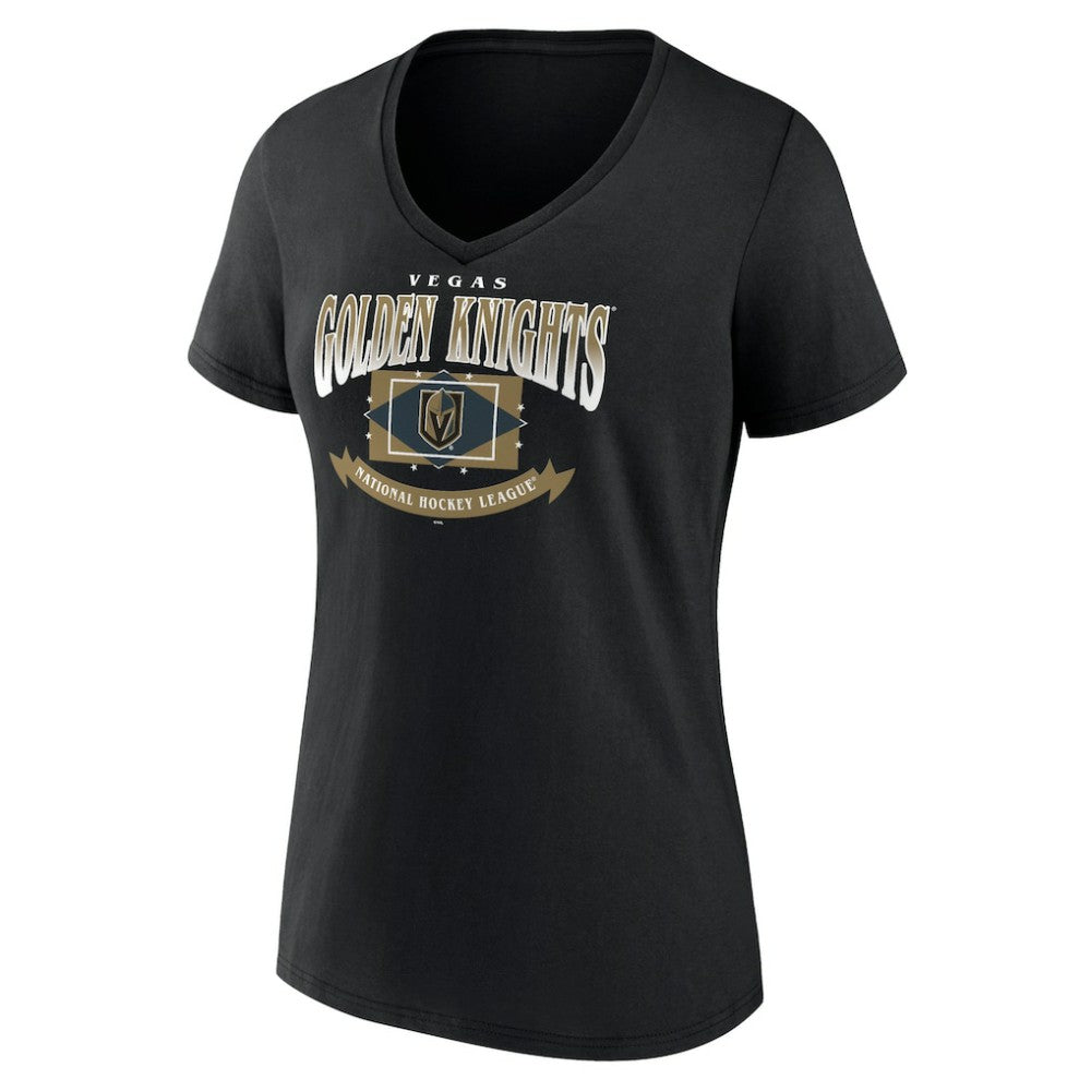 Vegas Golden Knights Women's Slapshot V-Neck T-Shirt -  NHL T-shirts