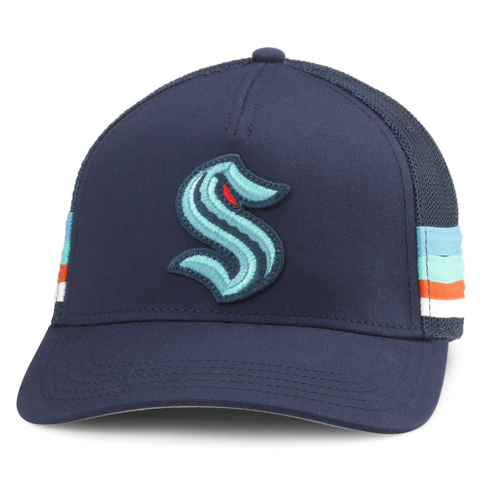 Seattle Kraken American Needle HotFoot Stripes Trucker Adjustable Hat -  NHL Hats