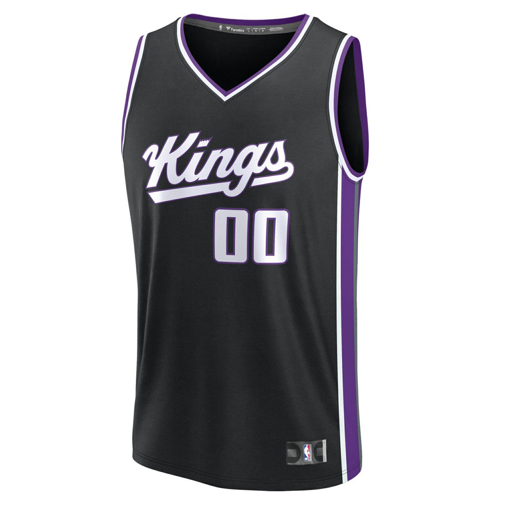 Black Sacramento Kings Youth Fast Break Custom Replica Jersey | NBA