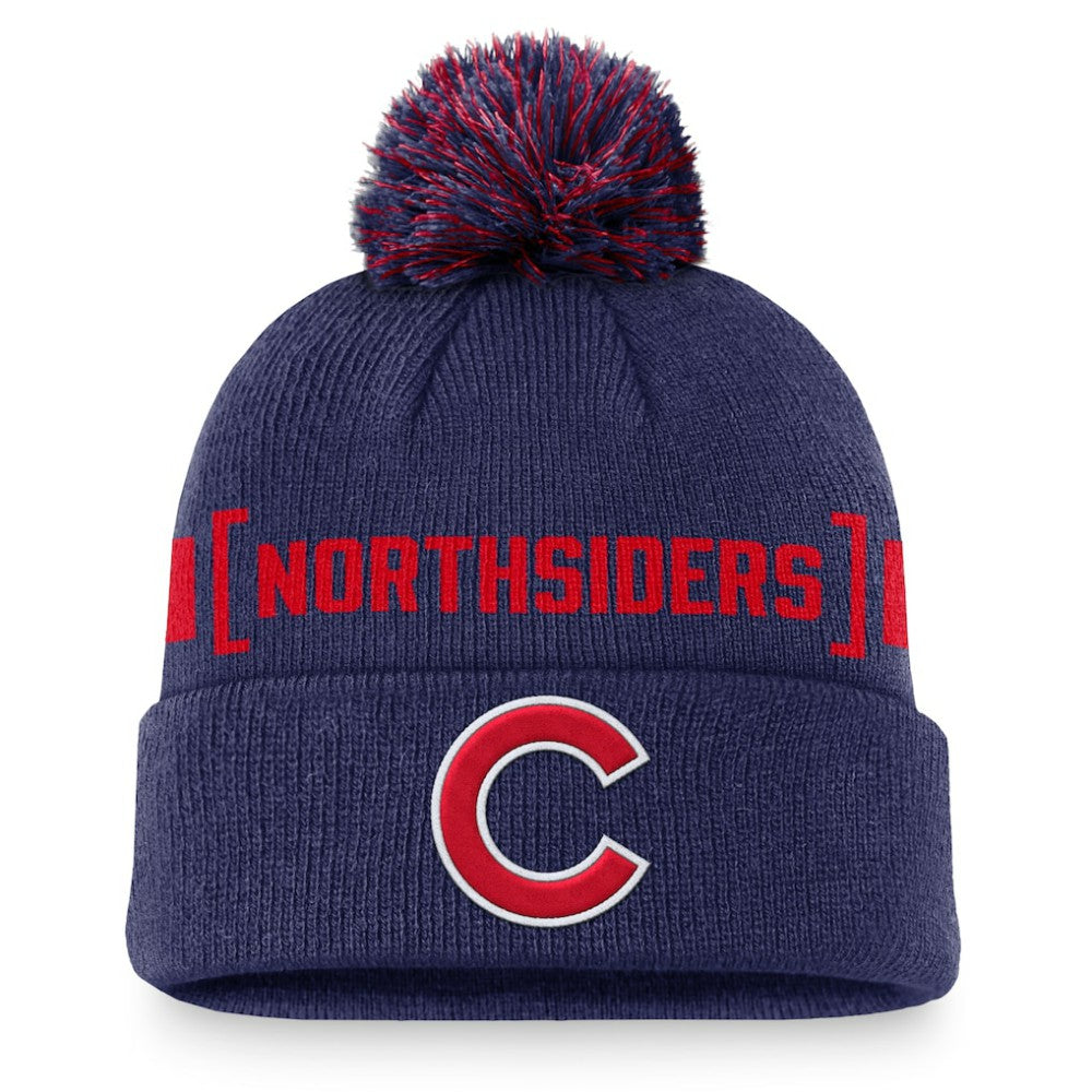 Chicago Cubs Nike Hometown Peak Cuffed Knit Hat with Pom - MLB Hats