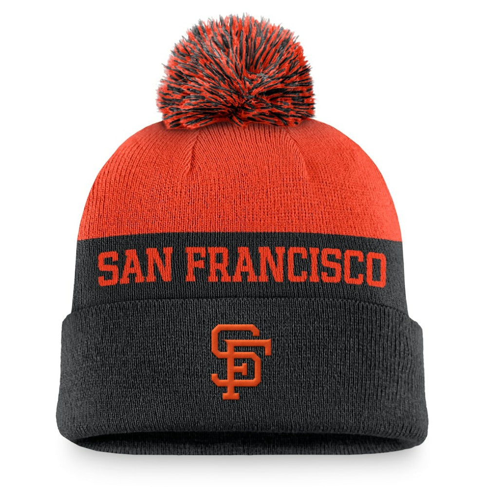 San Francisco Giants Nike Rewind Peak Cuffed Knit Hat with Pom - MLB Hats