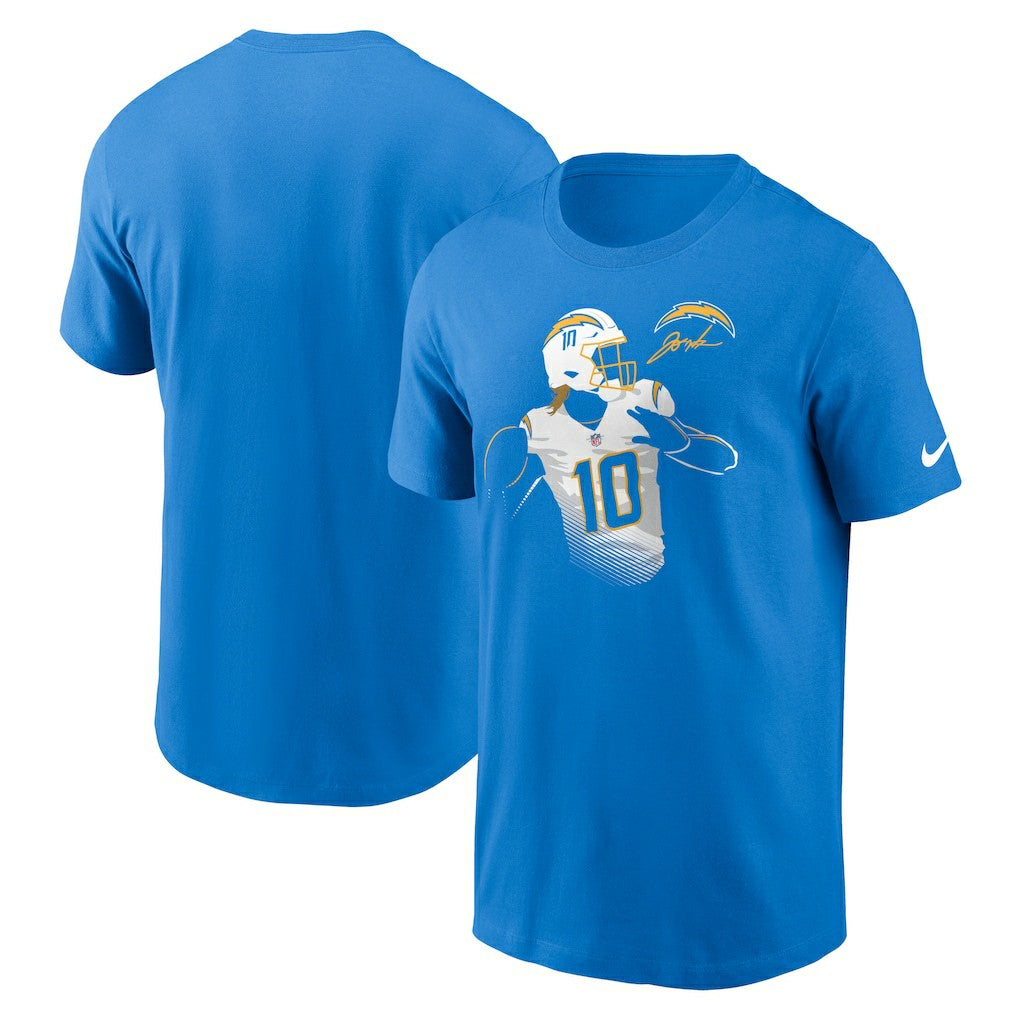Los Angeles Chargers Justin Herbert  Player Graphic T-Shirt | NFL Hot