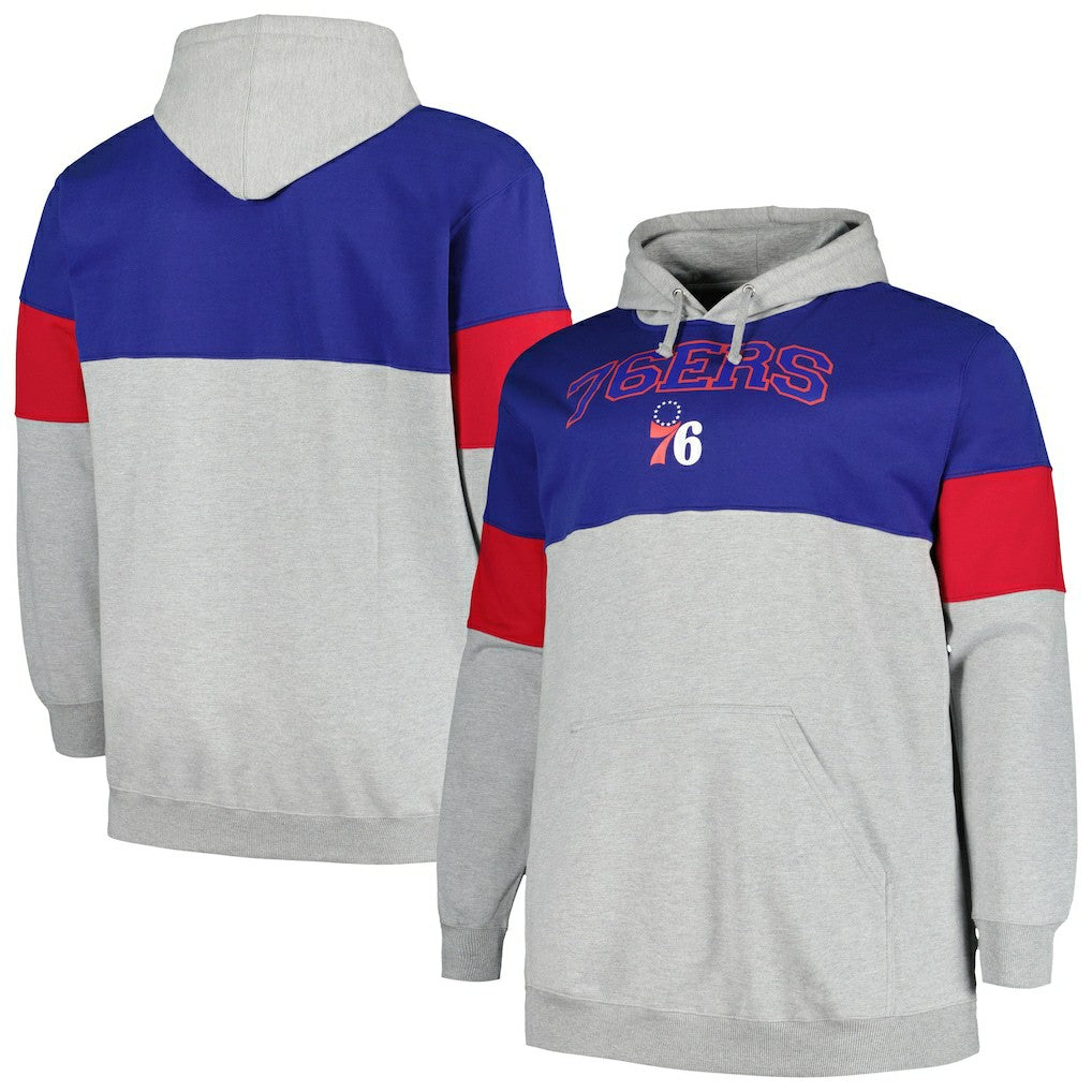 Royal/Red Philadelphia 76ers Big & Tall Pullover Hoodie | NBA