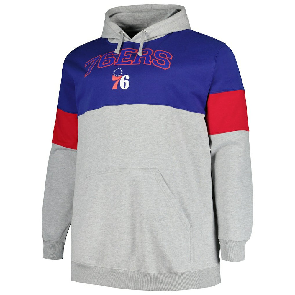 Royal/Red Philadelphia 76ers Big & Tall Pullover Hoodie | NBA