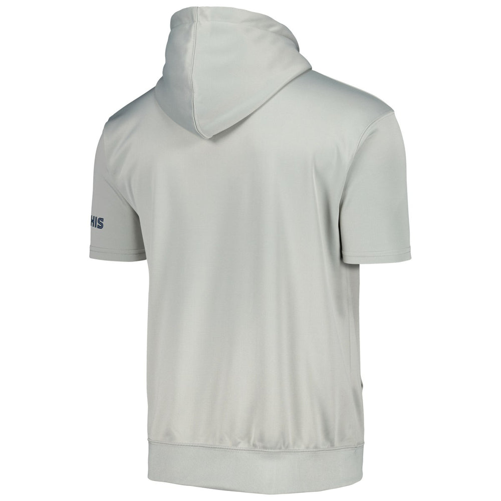 Silver/Light Blue Memphis Grizzlies Short Sleeve Pullover Hoodie | NBA