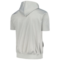 Silver/Orange Phoenix Suns Short Sleeve Pullover Hoodie | NBA