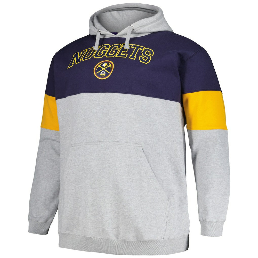 Navy/Gold Denver Nuggets Big & Tall Pullover Hoodie sale | NBA