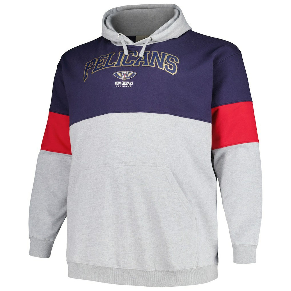Navy/Red New Orleans Pelicans Big & Tall Pullover Hoodie | NBA
