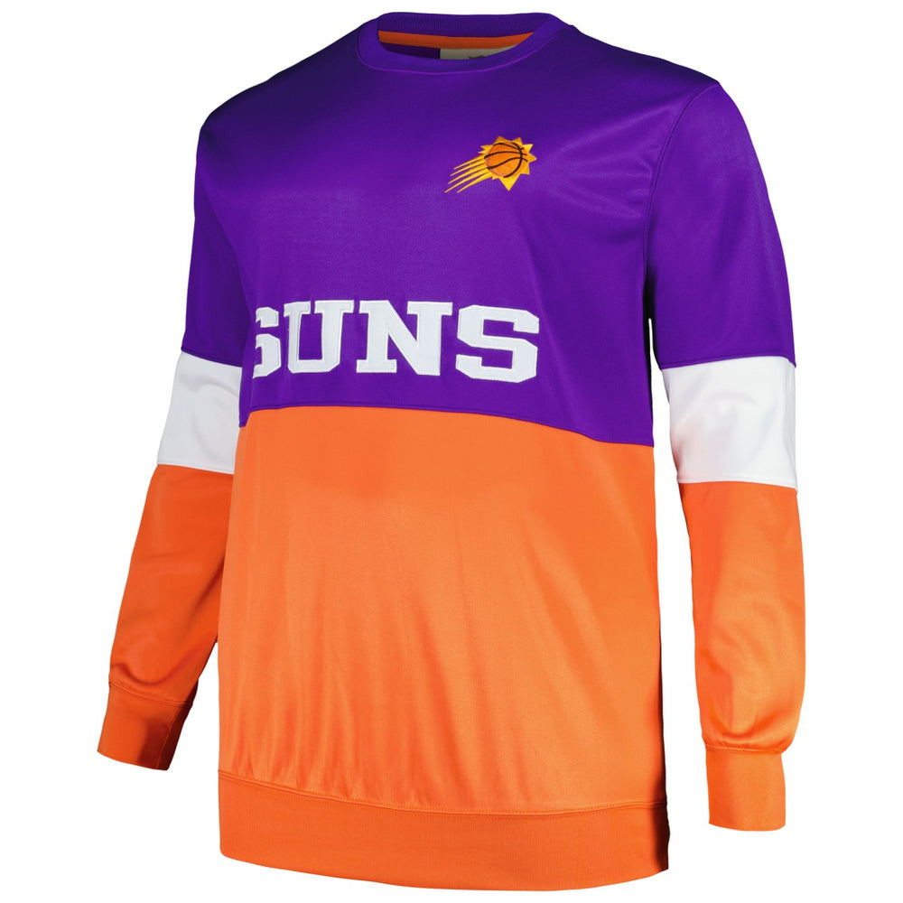 Purple/Orange Phoenix Suns Big & Tall Split Pullover Sweatshirt | NBA