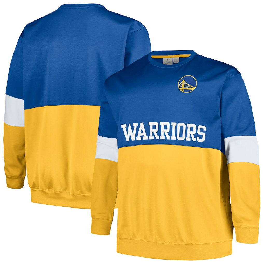 Royal/Gold Golden State Warriors Big & Tall Split Pullover Sweatshirt sale | NBA