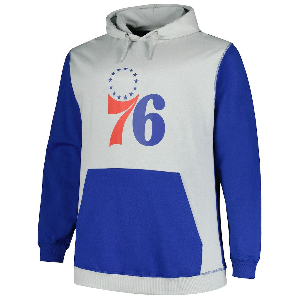 Royal/Silver Philadelphia 76ers Big & Tall Primary Arctic Pullover Hoodie | NBA