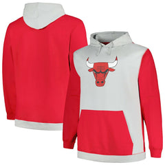Red/Silver Chicago Bulls Big & Tall Primary Arctic Pullover Hoodie | NBA