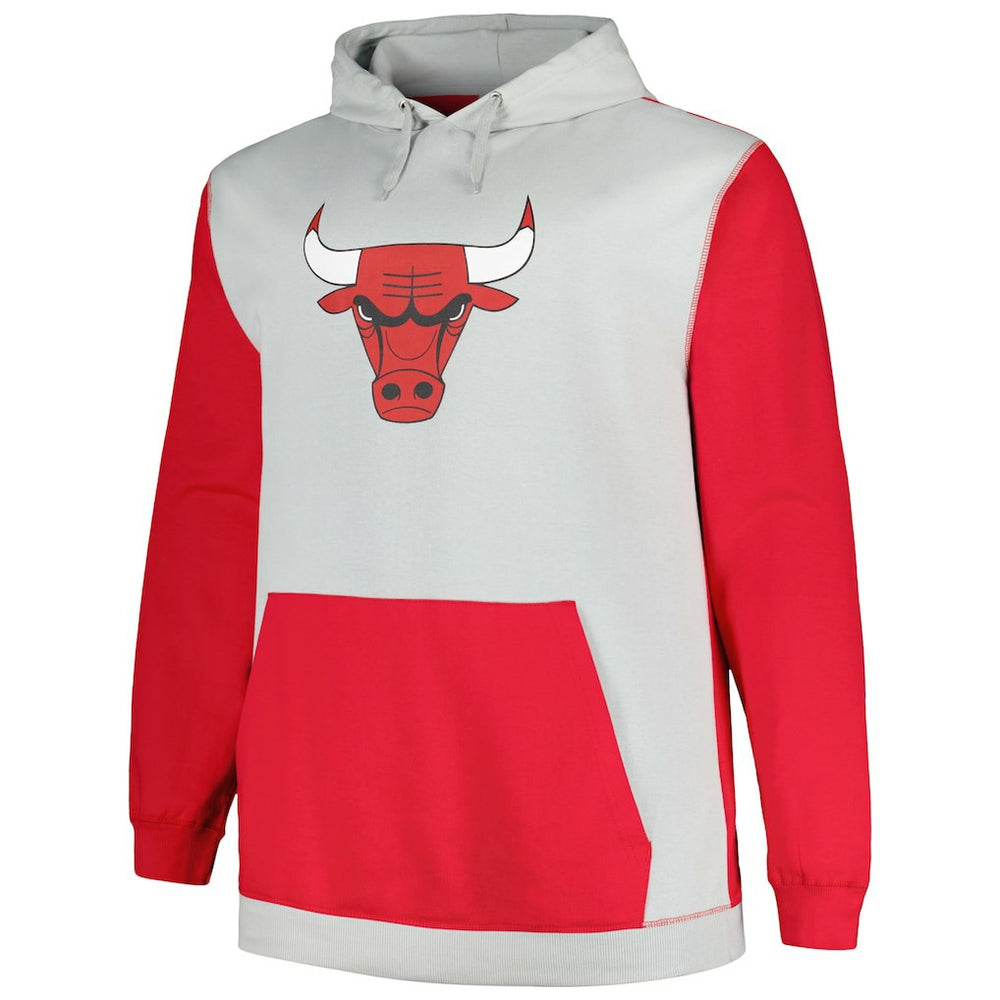 Red/Silver Chicago Bulls Big & Tall Primary Arctic Pullover Hoodie | NBA