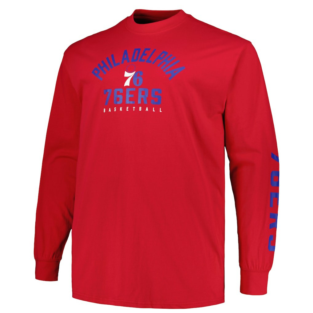 Royal/Red Philadelphia 76ers Big & Tall Short Sleeve & Long Sleeve T-Shirt Set | NBA