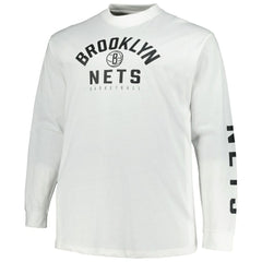 Black/White Brooklyn Nets Big & Tall Short Sleeve & Long Sleeve T-Shirt Set | NBA