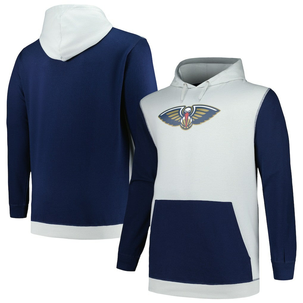 Navy/Silver New Orleans Pelicans Big & Tall Primary Arctic Pullover Hoodie | NBA