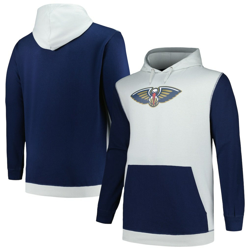 Navy/Silver New Orleans Pelicans Big & Tall Primary Arctic Pullover Hoodie | NBA