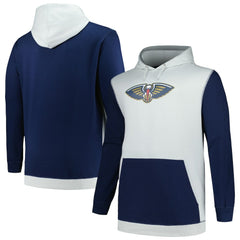 Navy/Silver New Orleans Pelicans Big & Tall Primary Arctic Pullover Hoodie | NBA
