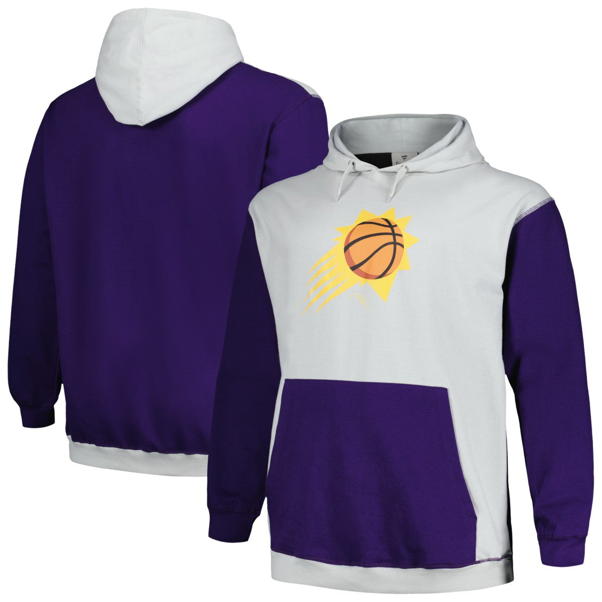 Purple/Silver Phoenix Suns Big & Tall Primary Arctic Pullover Hoodie | NBA