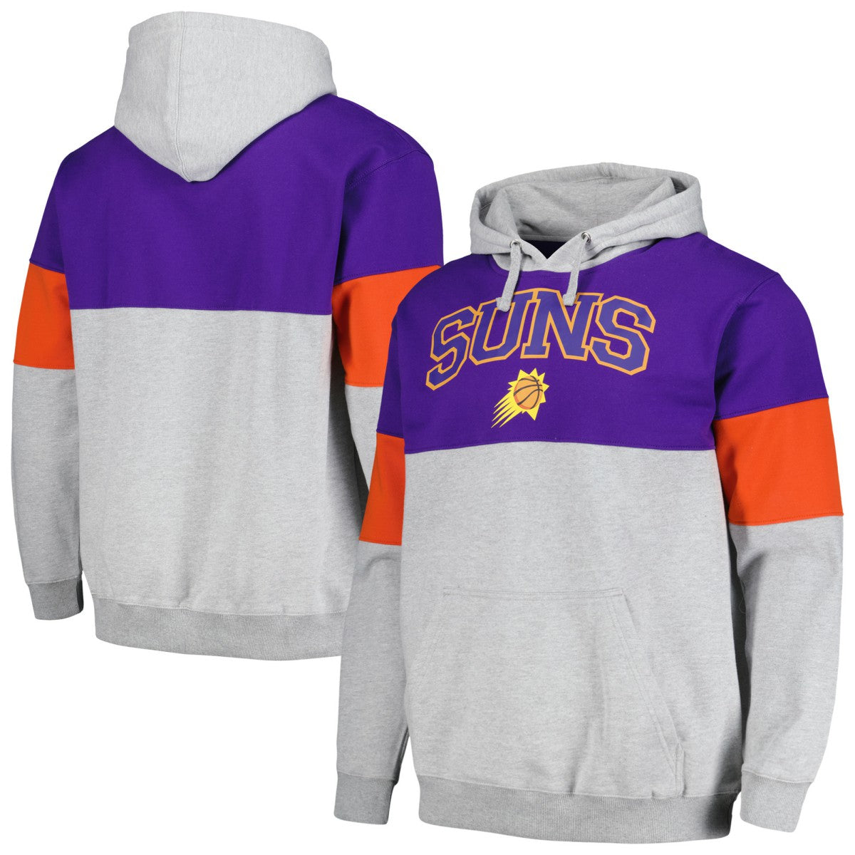 Purple Phoenix Suns Contrast Pieced Pullover Hoodie | NBA