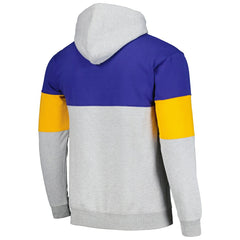 Royal Golden State Warriors Contrast Pieced Pullover Hoodie sale | NBA