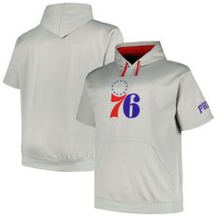 Silver Philadelphia 76ers Big & Tall Logo Pullover Hoodie | NBA